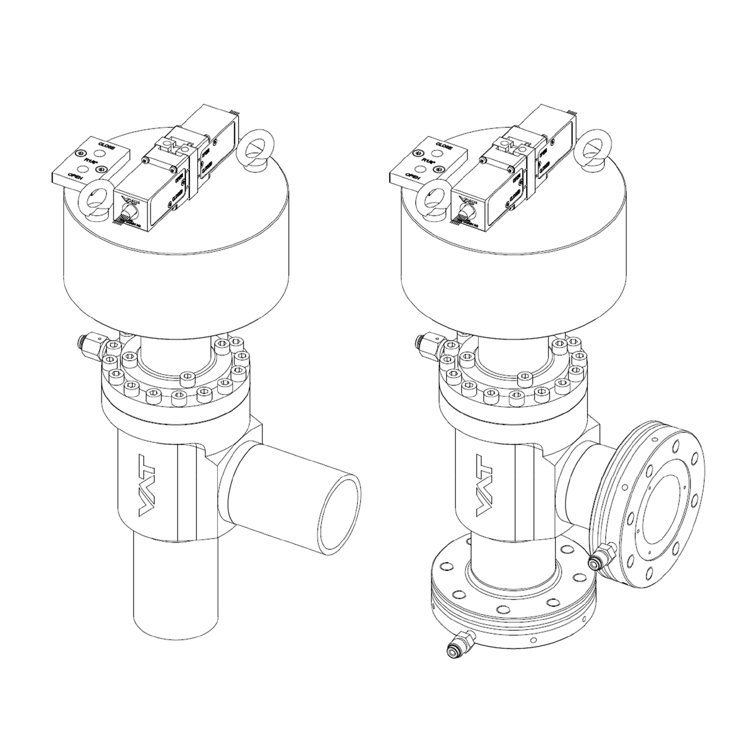 ITER Type 52 - UHV All-Metal Angle Valve